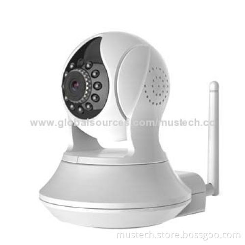 Factory Direct Sale Pan and Tilt Plug-and-play Function IP Camera, Two-way Audio Monitoring